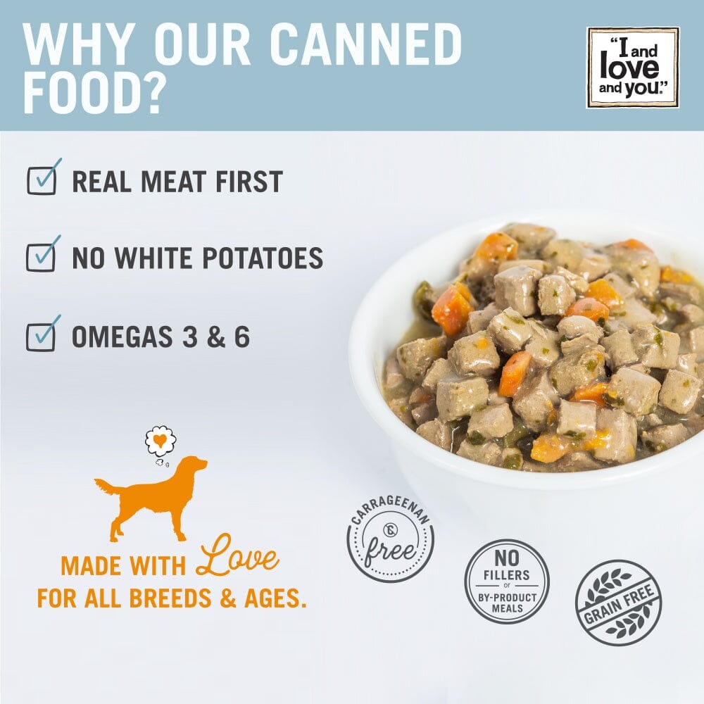 I and Love and You Grain Free Clucking Good Stew Canned Dog Food  