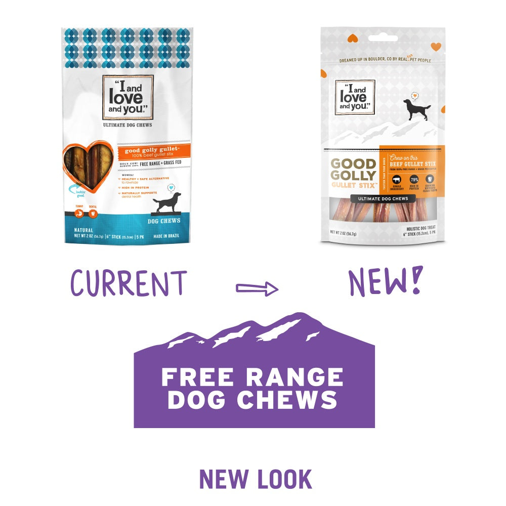 I and Love and You Grain Free Good Golly Gullet Stix Dog Treats  