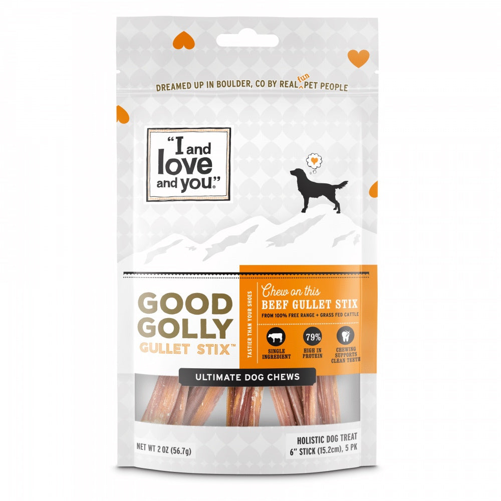 I and Love and You Grain Free Good Golly Gullet Stix Dog Treats  