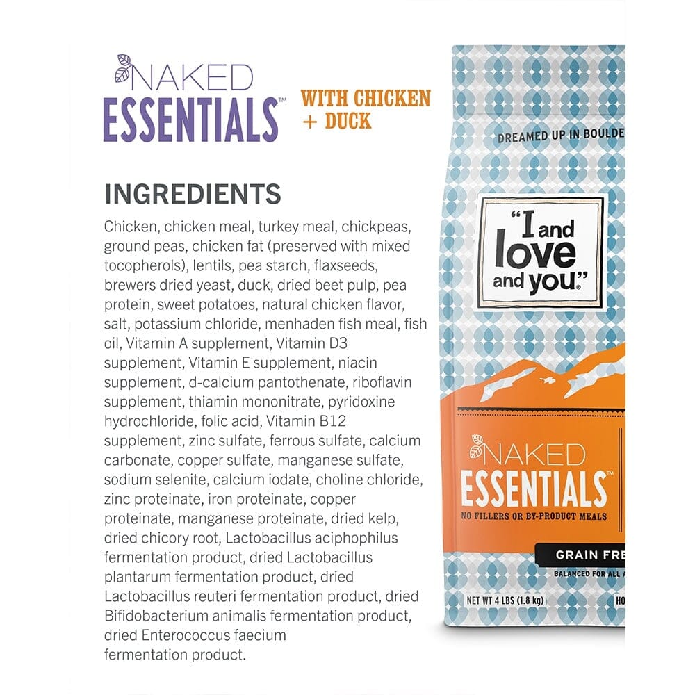 I and Love and You Grain Free Naked Essentials Chicken & Duck Dry Dog Food  