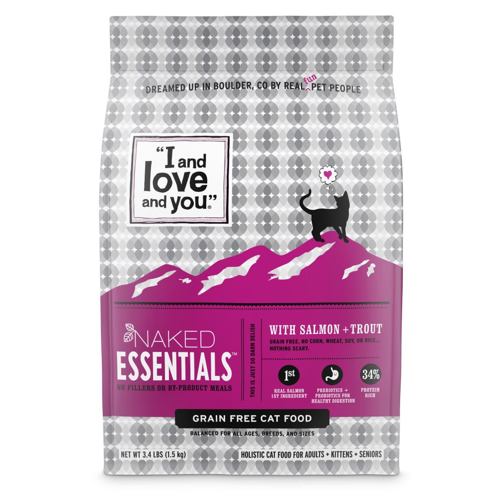 I and Love and You Grain Free Naked Essentials Salmon & Trout Dry Cat Food  