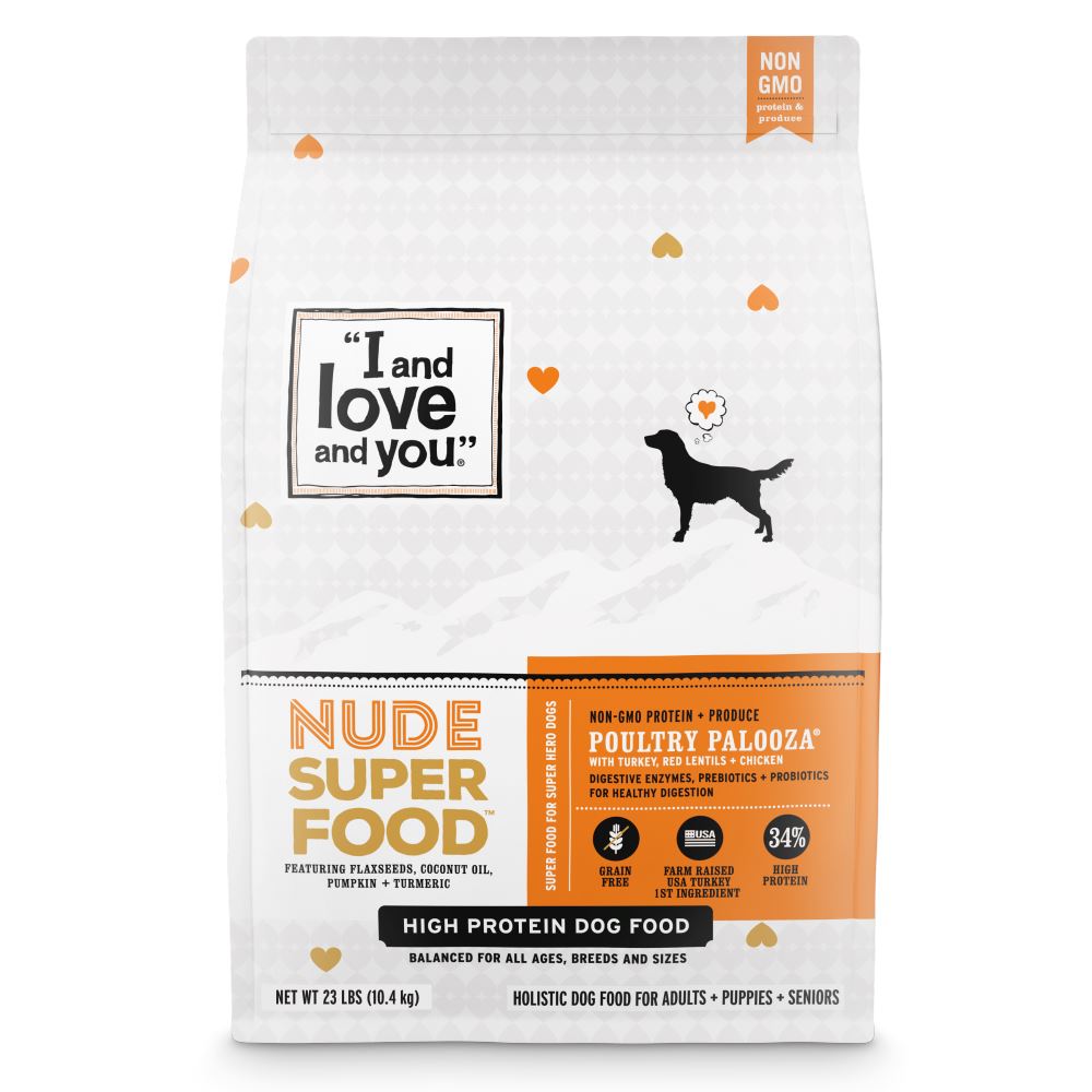 I and Love and You Grain Free Nude Super Food Poultry Palooza Dry Dog Food  