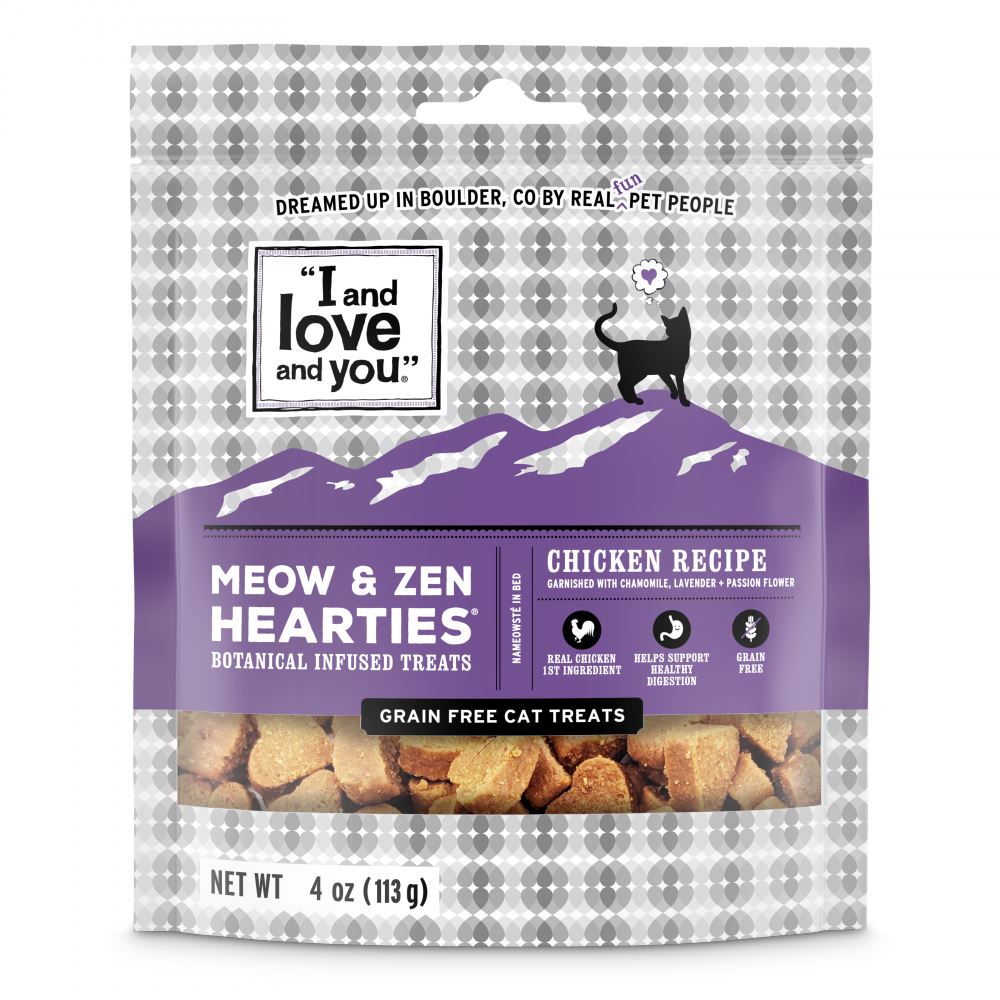 I and Love and You Meow & Zen Hearties Grain Free Cat Treats  