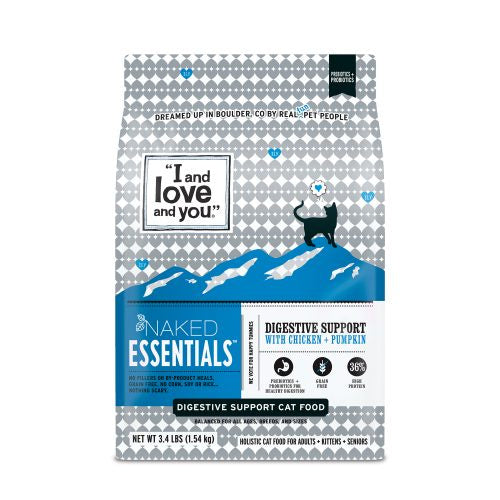 I and Love and You Naked Essentials Digestive Support Chicken & Pumpkin Dry Cat Food  