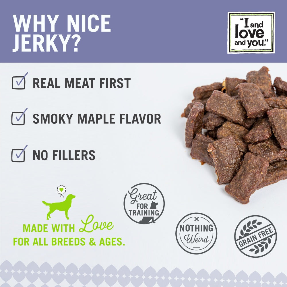 I And Love And You Nice Jerky Grain Free Beef & Lamb Dog Treats  