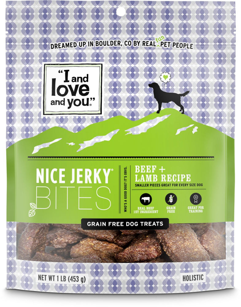 I And Love And You Nice Jerky Grain Free Beef & Lamb Dog Treats  