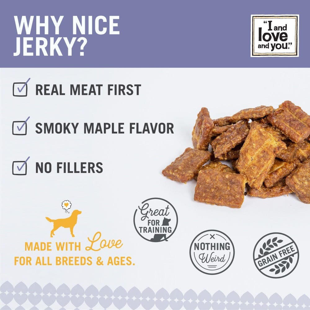 I And Love And You Nice Jerky Grain Free Chicken & Duck Dog Treats  