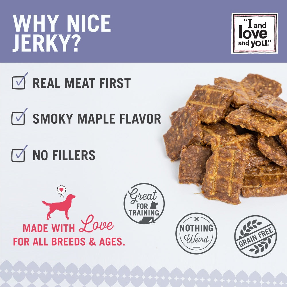 I And Love And You Nice Jerky Grain Free Chicken & Salmon Dog Treats  