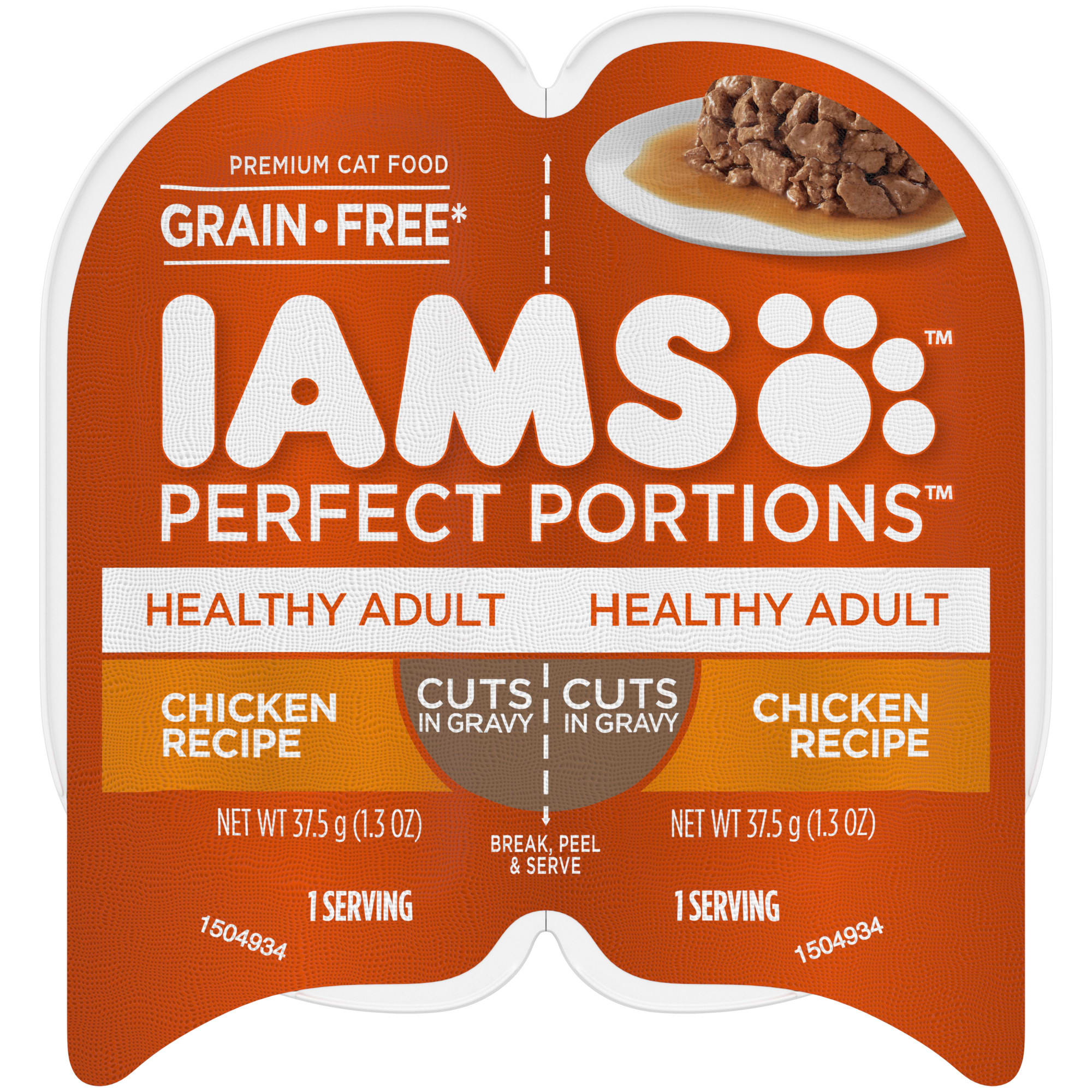 Iams Perfect Portions Adult Cuts Chicken Canned Cat Food - 2.6 oz - Case of 24  