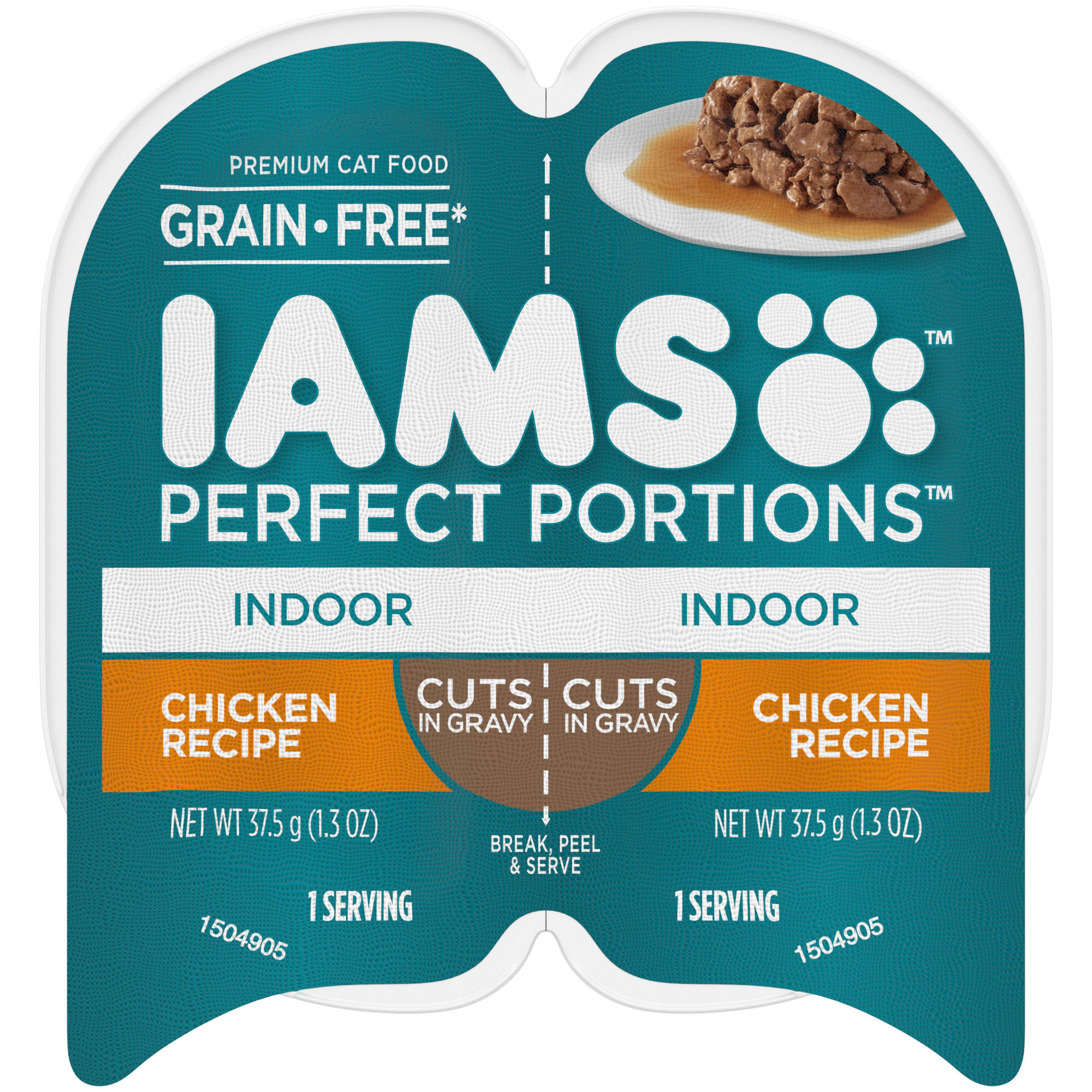 Iams Perfect Portions Indoor Cuts Chicken Canned Cat Food - 2.6 oz - Case of 24  
