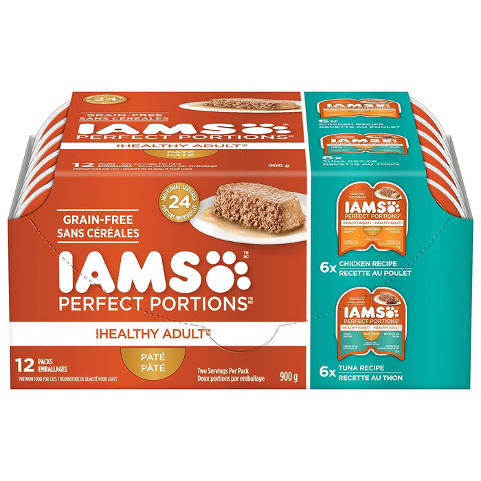 Iams Perfect Portions Original Poultry Multipack Canned Cat Food - 2.6 oz - Case of 24