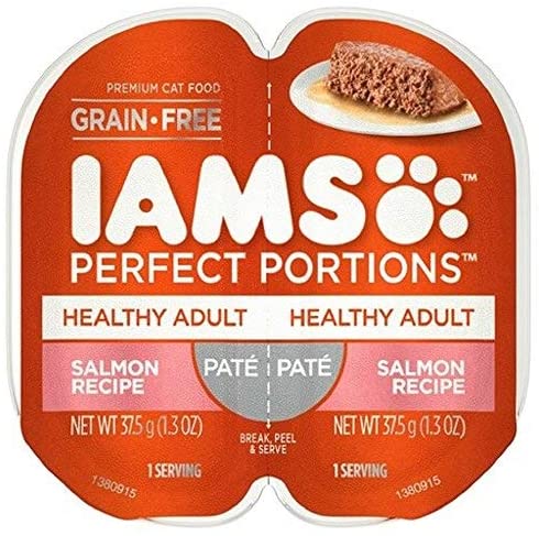 Iams Perfect Portions Original Salmon Pate Canned Cat Food - 2.6 oz - Case of 24  