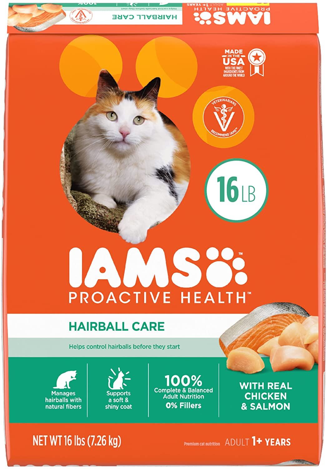 Iams ProActive Health Hairball Care Dry Cat Food - 16 lb Bag  