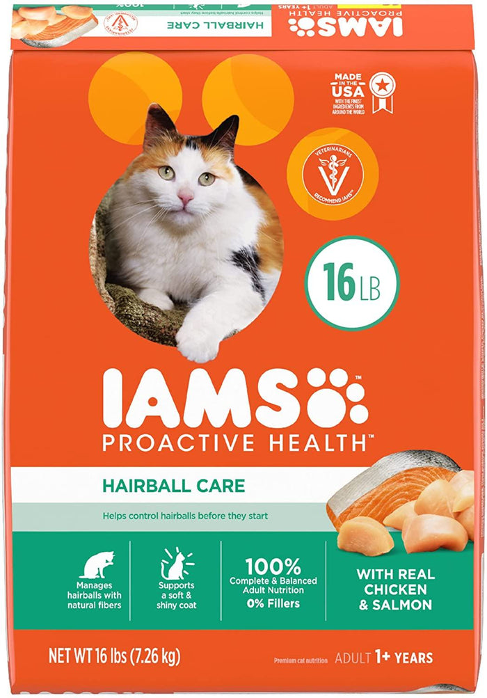 Iams ProActive Health Hairball Care Dry Cat Food - 16 lb Bag