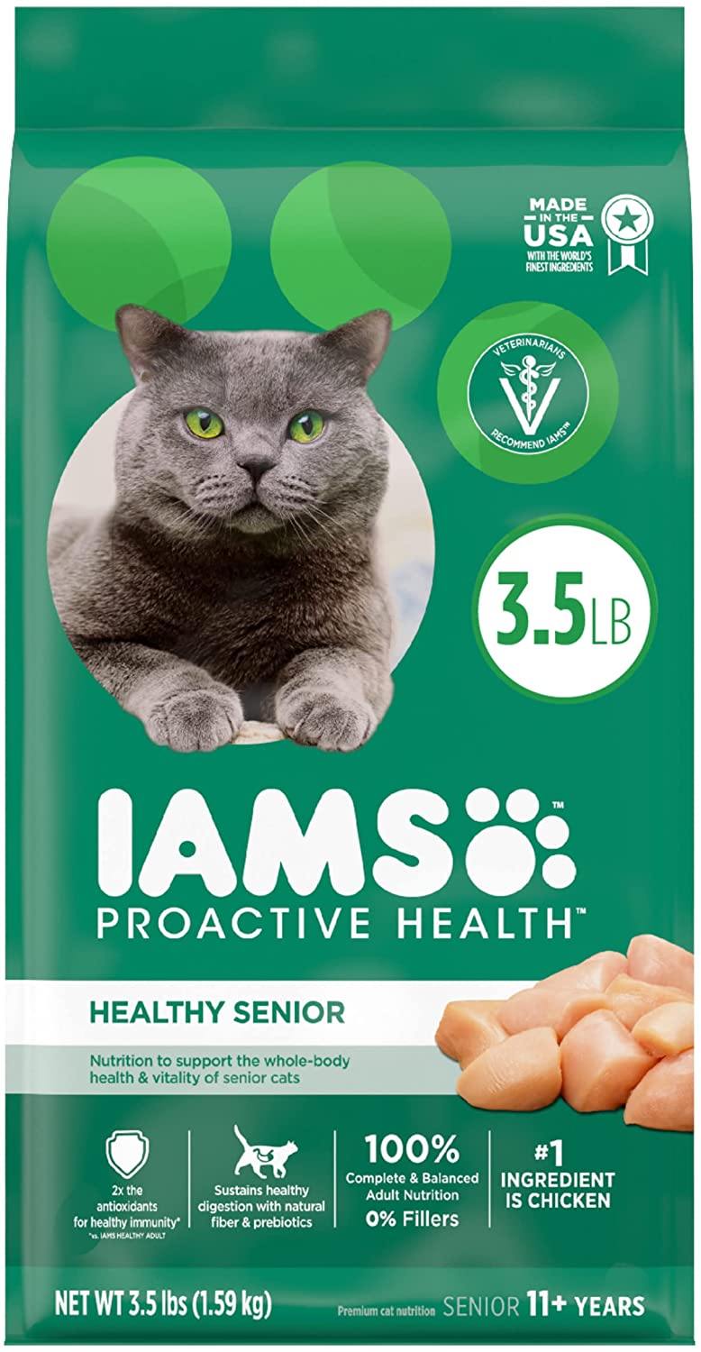 Iams ProActive Health Healthy Senior Dry Cat Food - 3.5 lb Bag  