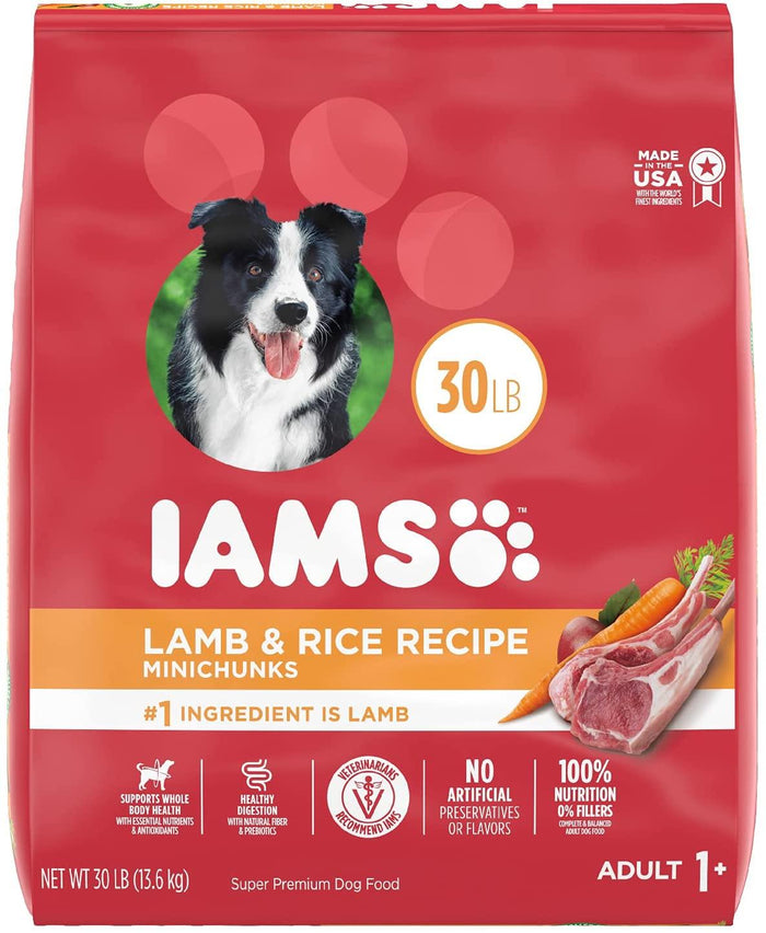 Iams ProActive Health Lamb & Rice Mini Chunks Adult Dry Dog Food - 30 lb Bag