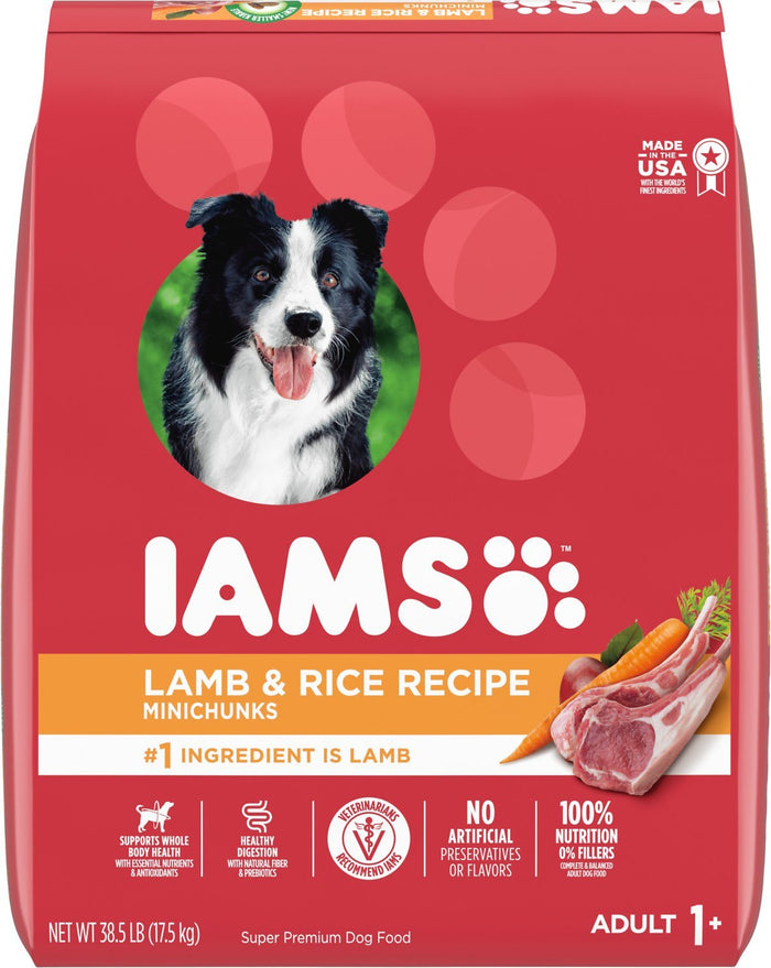 Iams ProActive Health Lamb & Rice Mini Chunks Adult Dry Dog Food - 7 lb Bag