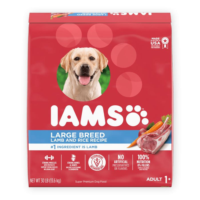 Iams ProActive Health Large Breed Lamb & Rice Adult Dry Dog Food - 30 lb Bag