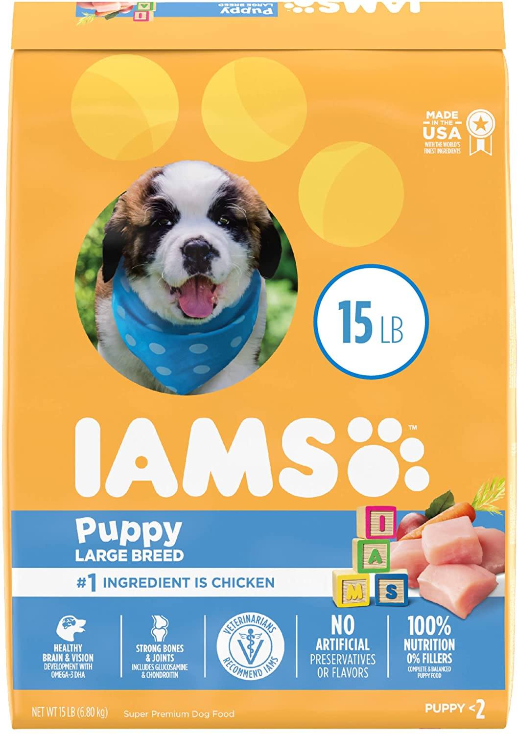 Iams ProActive Health Large Breed Puppy Premium Dry Dog Food - 15 lb Bag  