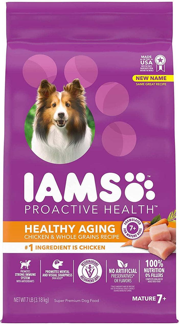 Iams ProActive Health Mature Adult and Senior Real Chicken Dry Dog Food - 7 lb Bag