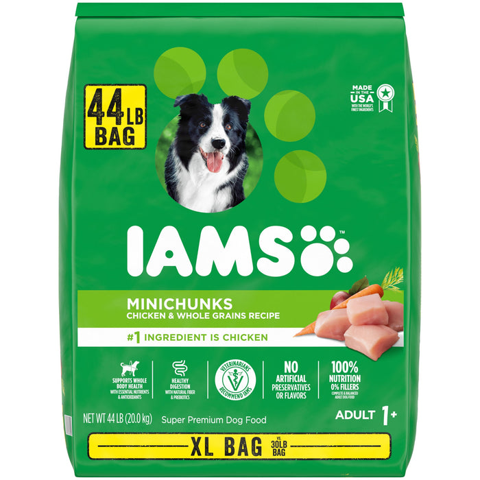 Iams ProActive Health Mini Chunks Chicken and Whole Grain Adult Dry Dog Food - 44 lb Bag