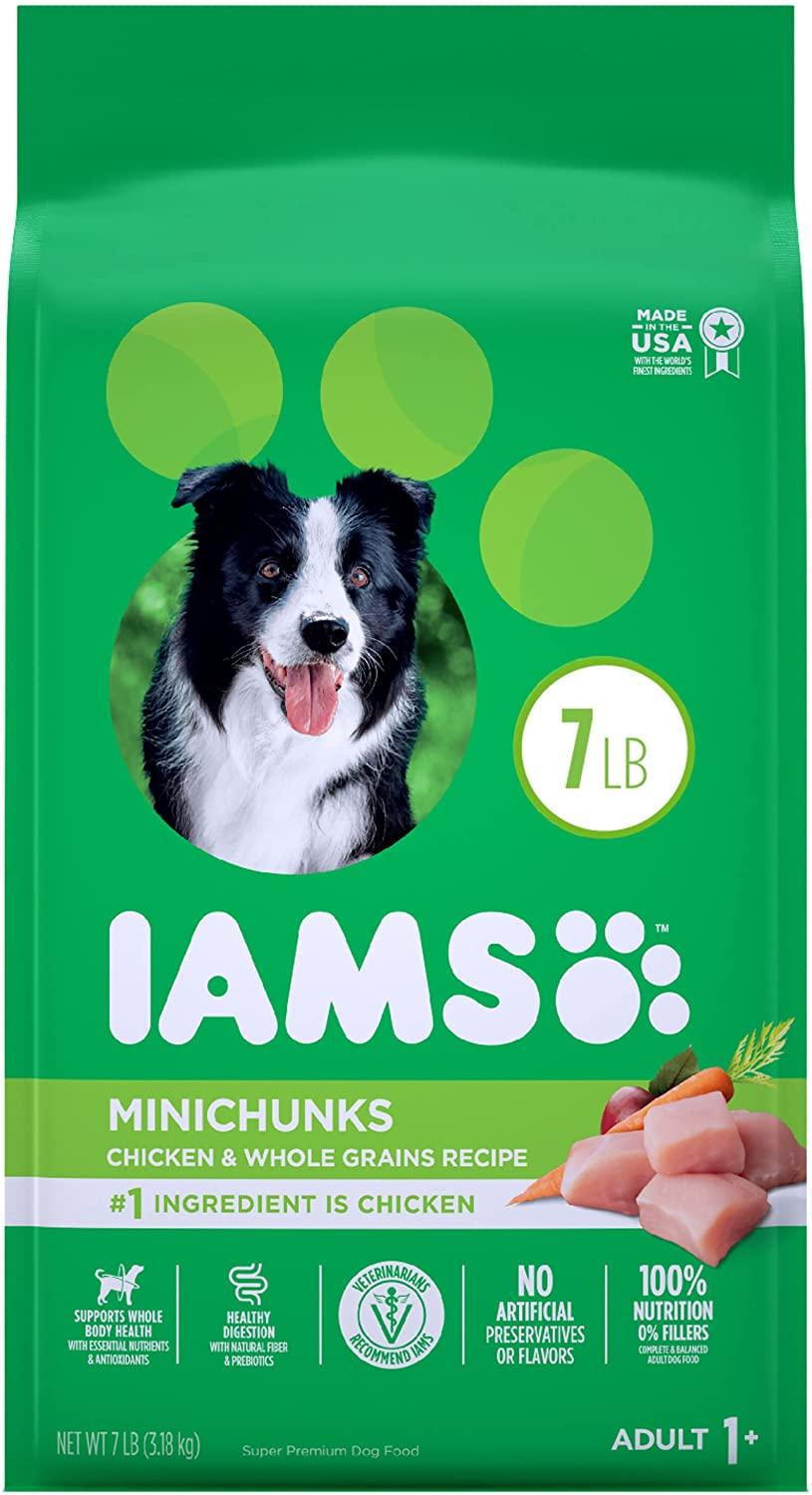 Iams ProActive Health Mini Chunks Chicken and Whole Grain Adult Dry Dog Food - 7 lb Bag  