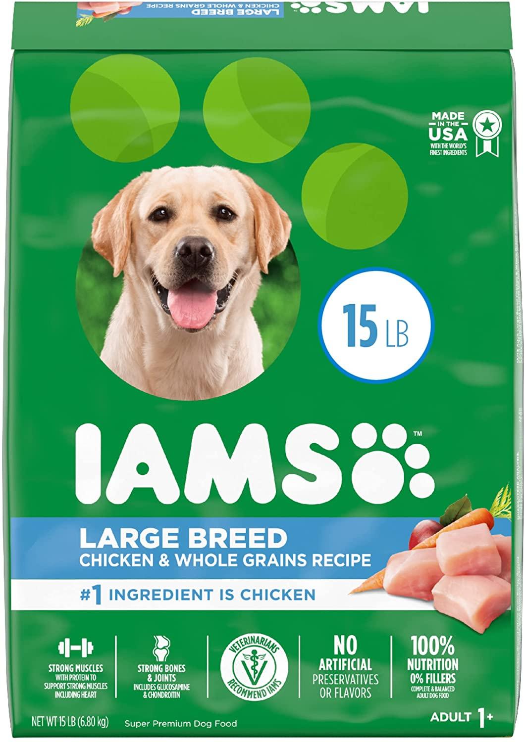 Iams ProAvtive Health Large Breed Adult Premium Dry Dog Food - 15 lb Bag  