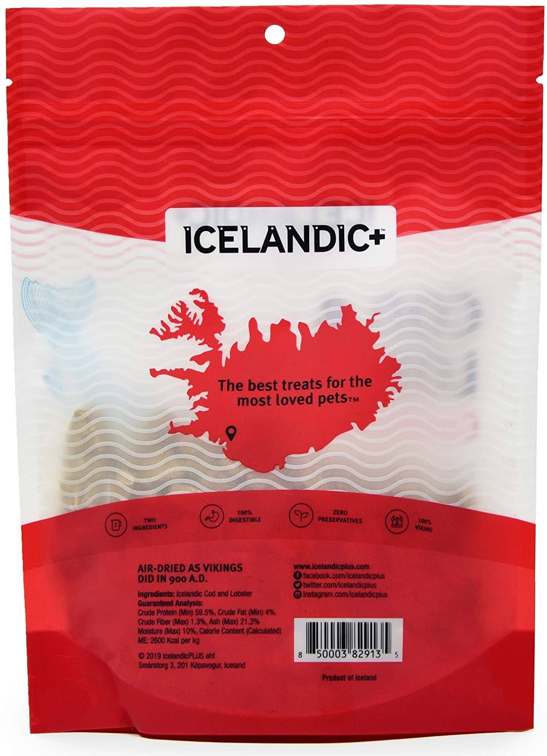 Icelandic+ Cod & Lobster Combo Bites Natural Chewy Cat and Dog Treats - 3.52 oz  