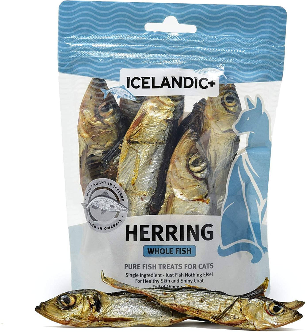 Icelandic+ Herring Whole Fish Natural Dehydrated Cat Treats - 1.5 oz  