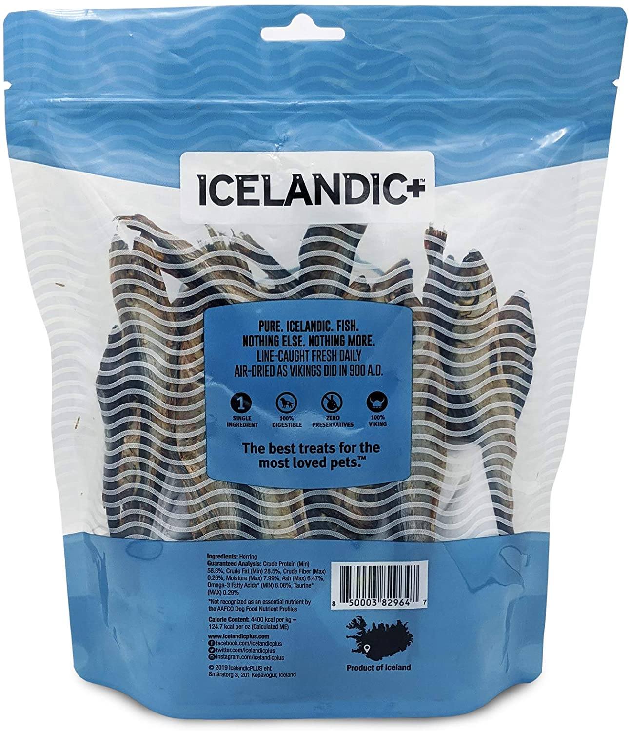 Icelandic+ Herring Whole Fish Natural Dehydrated Dog Treats - 9 oz  