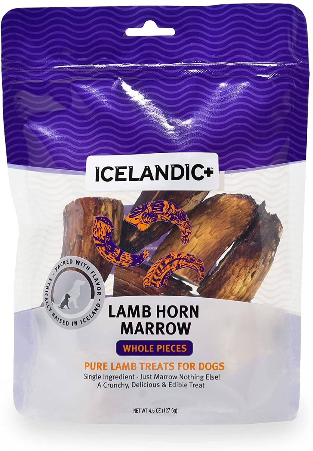 Icelandic+ Lamb Marrow Whole Pieces Natural Dog Chews - 4.5 oz  