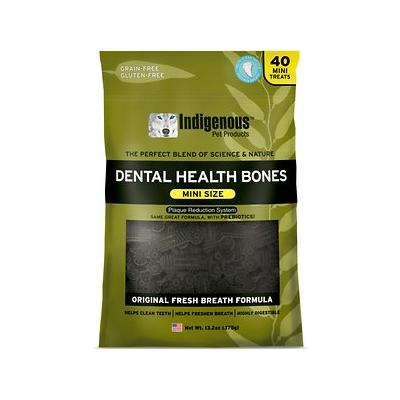 Indigenous Pet Products Original Fresh Breath Dog Dental Care - 13.2 oz (40 ct) Bag