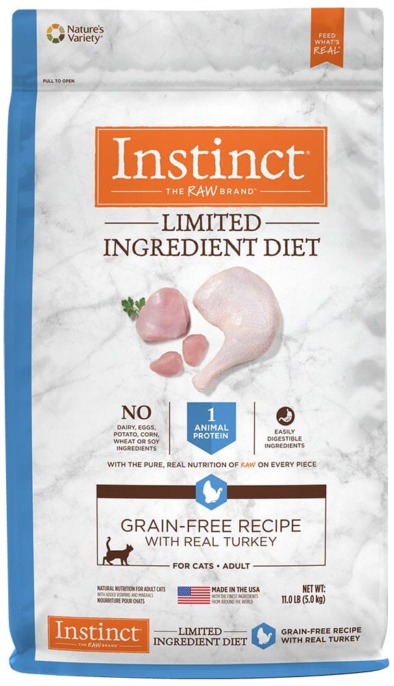 Instinct Limited Ingredient Diet Adult Grain Free Recipe with Real Turkey Natural Dry C...