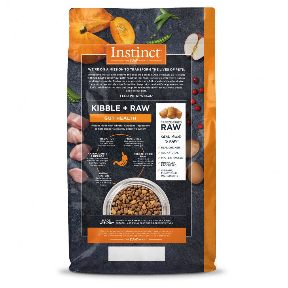 Instinct Raw Boost Grain Free Gut Health Recipe with Real Chicken Dry Dog Food  