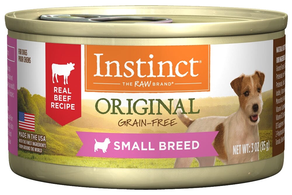 Instinct Small Breed Grain Free Real Beef Recipe Natural Canned Dog Food  