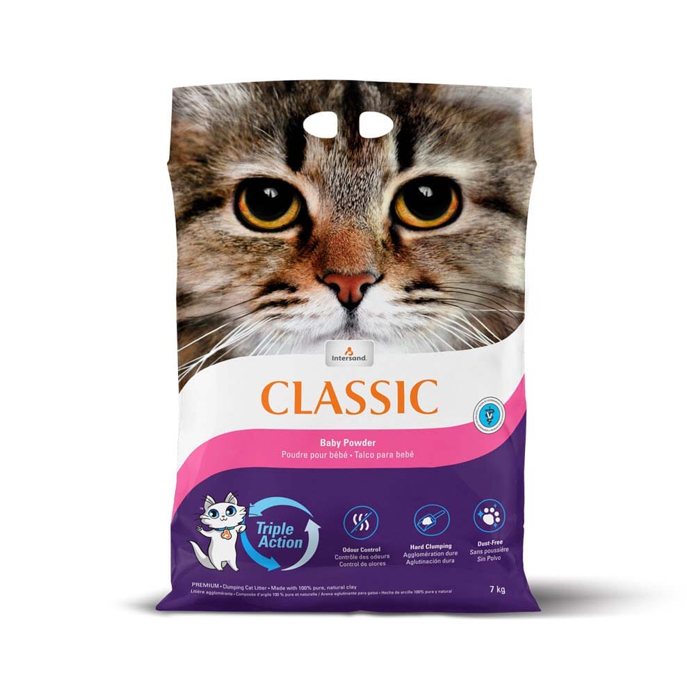 Intersand Classic Baby Powder Cat Litter - 15 lb  