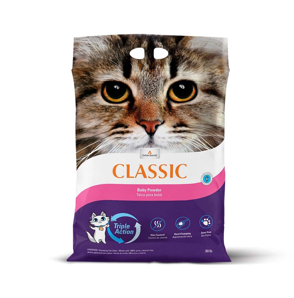 Intersand Classic Baby Powder Cat Litter - 30 lb  