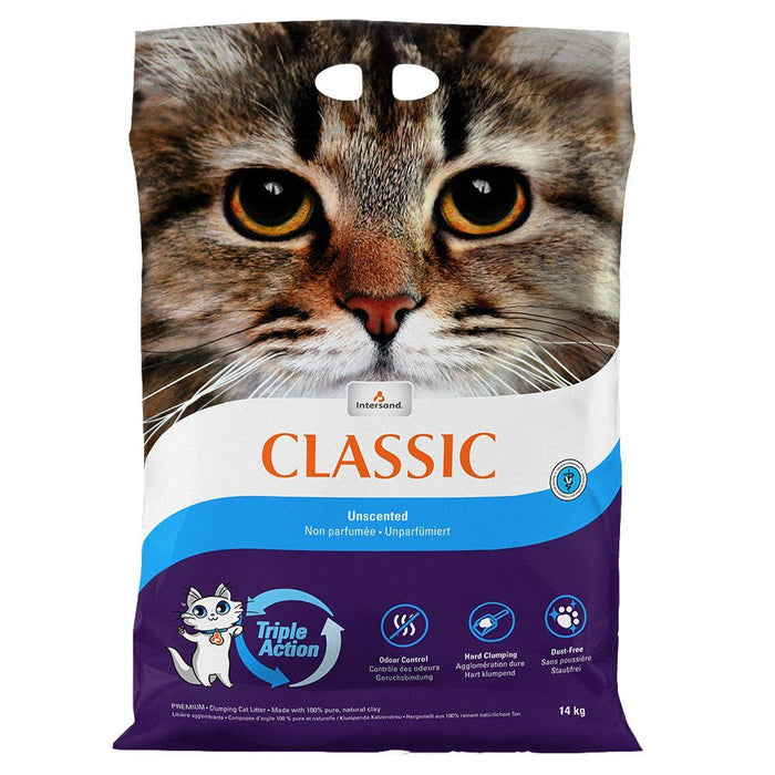 Intersand Classic Premium Clumping Classic #13 Unscented Cat Litter - 15 lb Bag