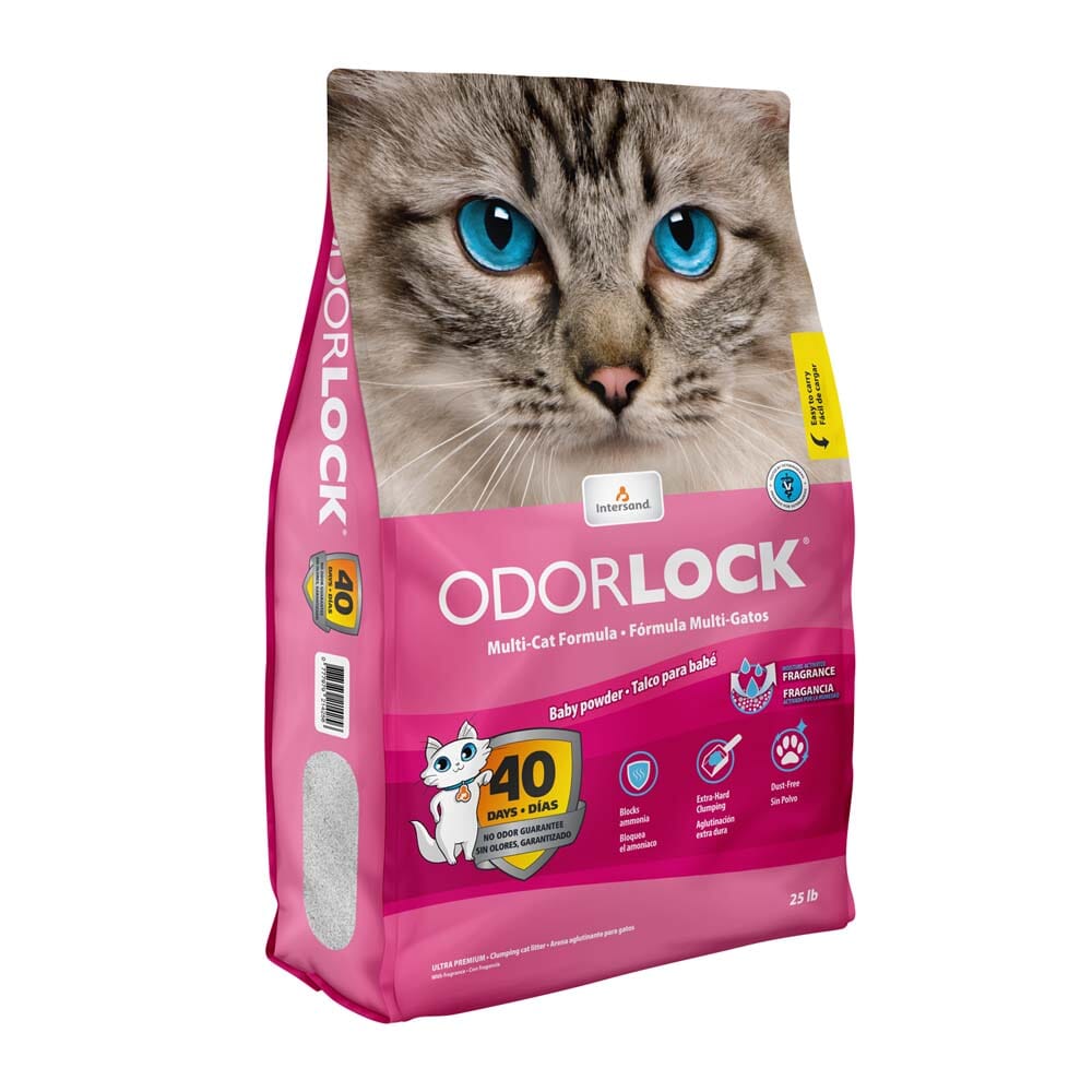 Intersand Odorlock Baby Powder Cat Litter - 25 lb  