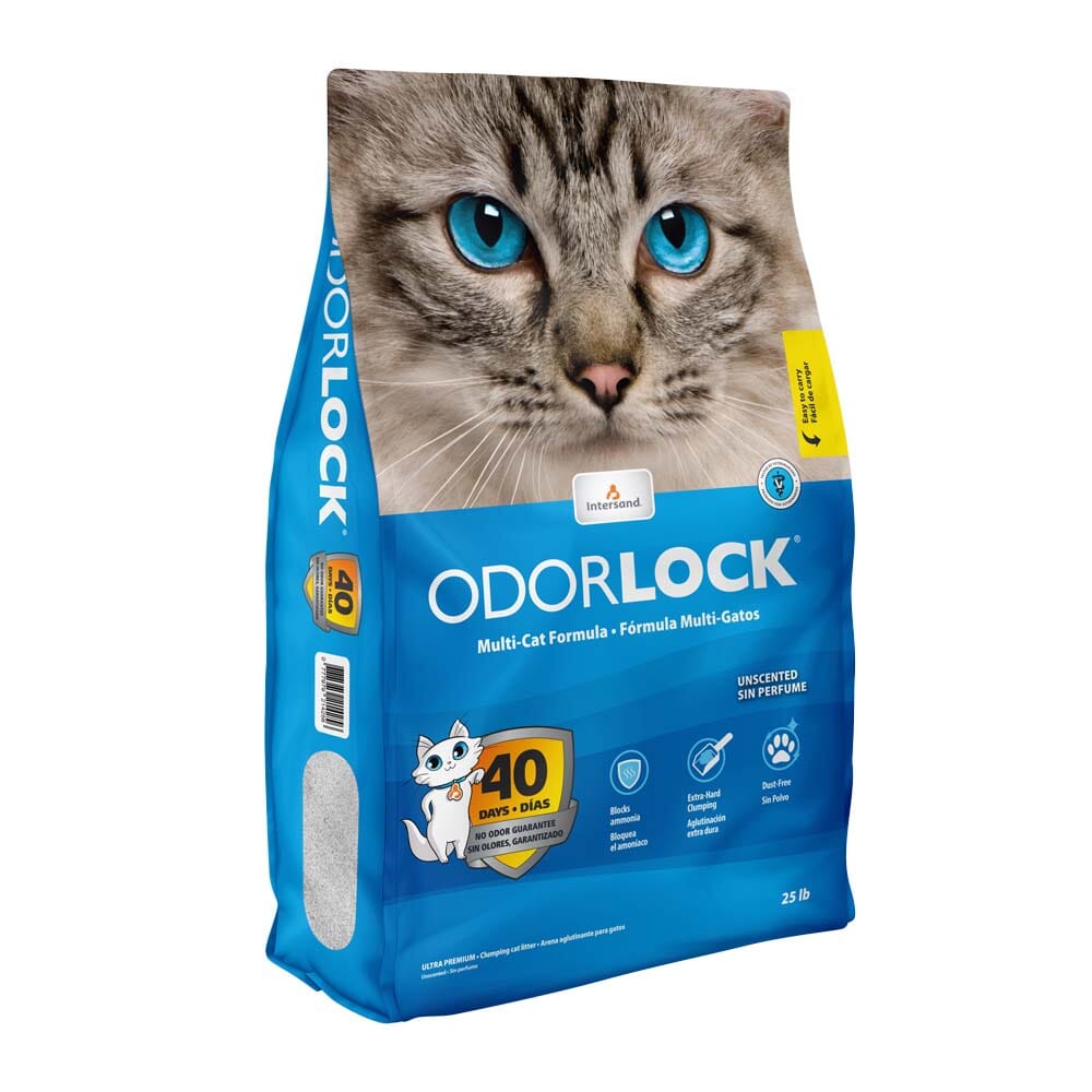 Intersand Odorlock Unscented Cat Litter - 25 lb  