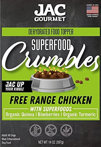 JAC Pet Nutrition Chicken Crumbles Topper Dog Treats - 14 Oz  