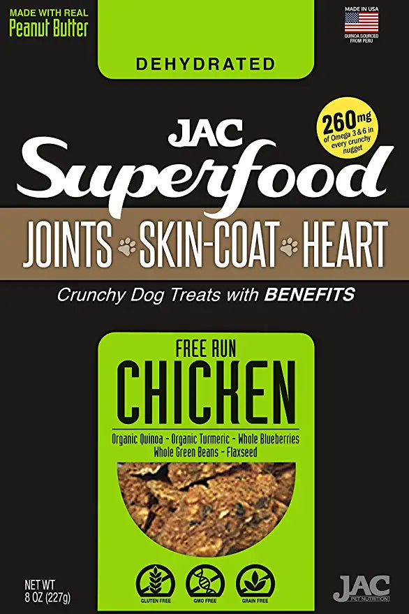 JAC Pet Nutrition Chicken (joint, skin, coat, heart) Dog Treats - 14 Oz  