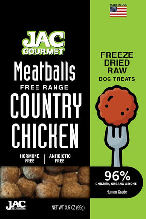 JAC Pet Nutrition Chicken Meatballs Freeze-Dried Dog Treats - 3.5 oz