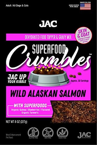 JAC Pet Nutrition Salmon Crumbles Topper Dog Treats - 14 Oz  