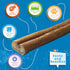 Jack & Pup 12" Bully Sticks BULK Box Dog Natural Chews - Case of 100  