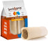 Jack & Pup 3" - 4" White Bone Filled with Bully Stick Dog Natural Chews - 20 pc Bag - Case of 1  