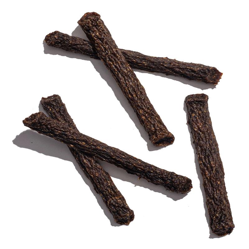 Jack & Pup Bully Stick Jerky Dog Natural Chews - 4 oz Bag  