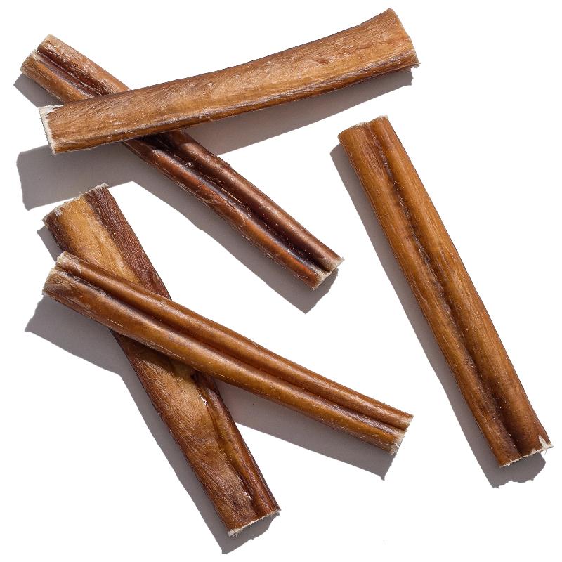Jack & Pup Displays 12" Cow Tails Dog Bully Sticks - Large - Case of 100  