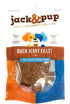 Jack & Pup Duck Jerky Dog Natural Chews - 4 oz Bag  