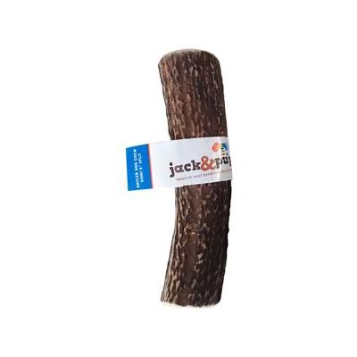 Jack & Pup Elk Split Jumbo 8" Dog Natural Chews - 1 Each